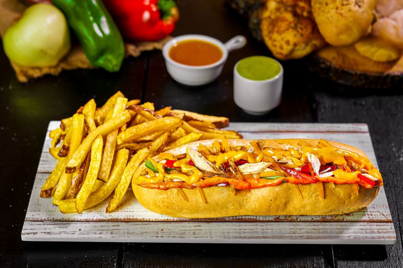 Grilled Chicken Sub sandwich at Dions